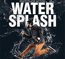 极品PS动作－水花飞溅(含高清视频教程)：Water Splash Action